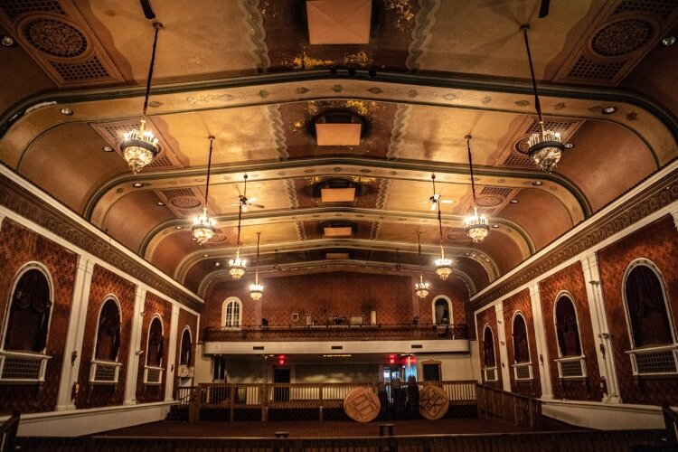 The high ceilings and roomy interior make The State Theater an ideal location for future community events.
