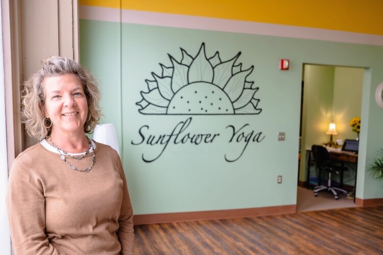 Becky Smiddy is the owner of Sunflower Yoga, which will open during First Fridays on April 1.