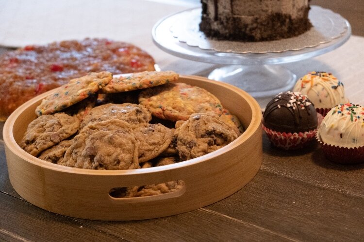 Sweet Sassafras Bake Shop owner Mandy Crabtree creates a variety of home-baked goods, including cookies, cakes, hot chocolate bombs, cinnamon rolls, and more.