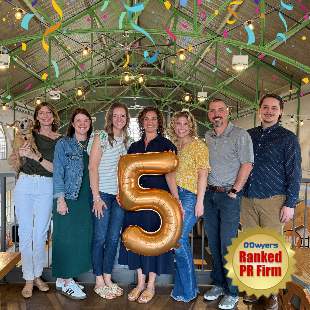 Shift-ology ranks number 5 on the 2025 O'Dwyer's list of top Ohio PR firms.