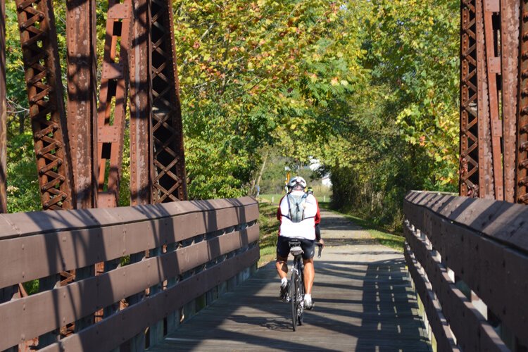 An infrastructure of abandoned rail corridors amidst natural beauty that connects a vibrant cluster of cities and communities, results in the Miami Valley Bike Trails network.