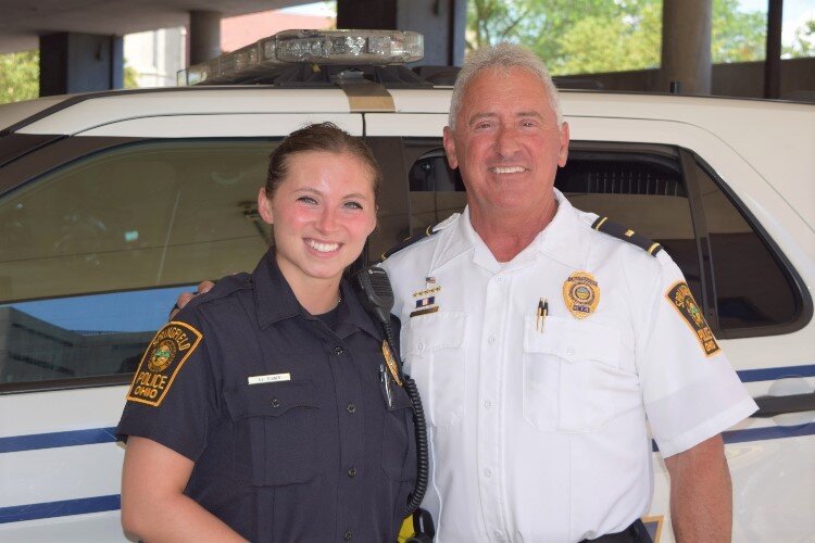 Antonia Turner decided to follow in her father Lt. Lou Turner's footsteps and become a Springfield Police Division officer. Her younger sister Annmeri will also soon join the profession.