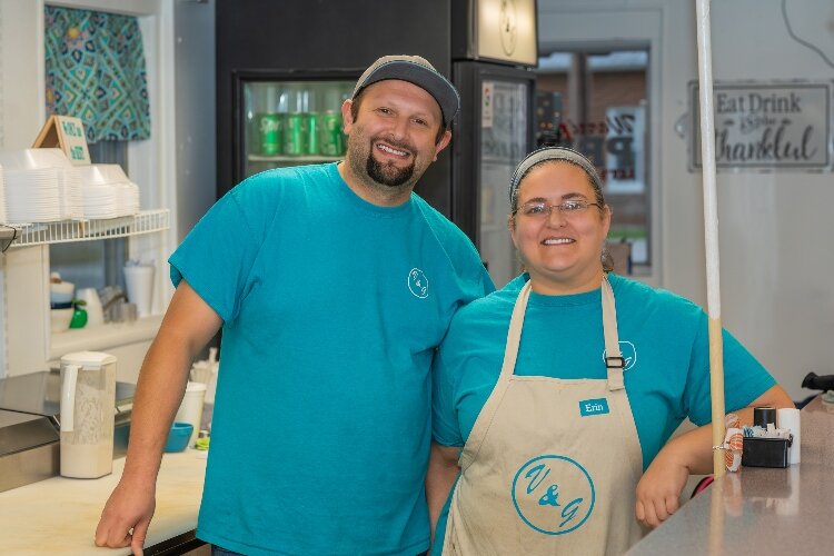 Erin Phillips, right, is the owner of Vittles & Grits, located in Lawrenceville.