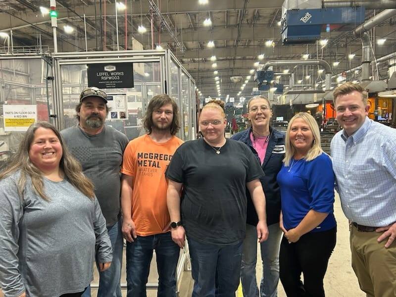 An early class of McGregor Metal employees who took the Weld Tech class offered in collaboration with Clark State.