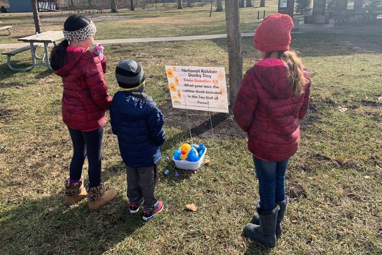 Rubber Ducky Day is one of the multiple "search and find" activities offered by NTPRD that families can take advantage of at their own pace, on their own time.